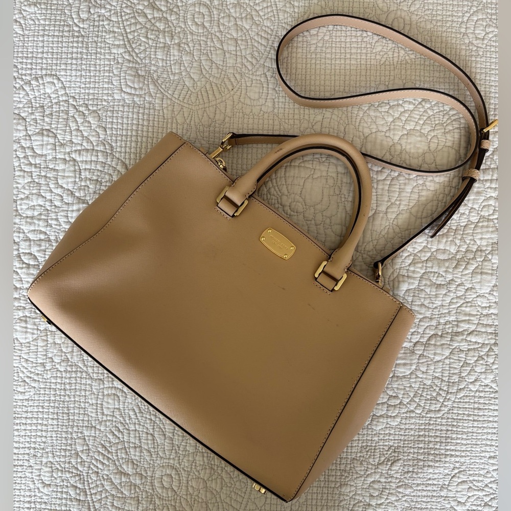 Michael Kors Light Pink Leather Tote Bag